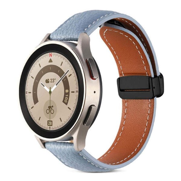 Nevenka Watch Strap Folding Clasp for Galaxy Watch 42mm/Samsung Gear S3-SkyCloudBlue 22mm