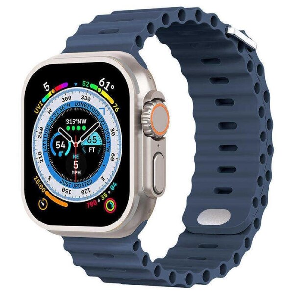Nevenka Apple Watch Ocean Bands for iWatch Ultra Series 8 SE 7 6 5 4 3 2 1-AbyssBlue 38/40/41mm