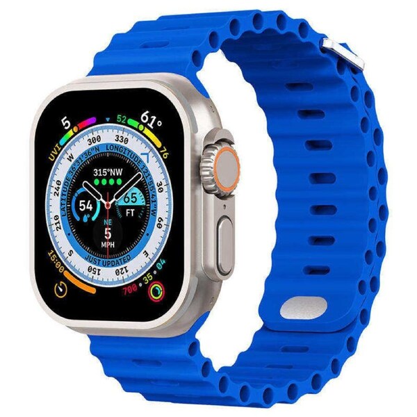 Nevenka Apple Watch Ocean Bands for iWatch Ultra Series 8 SE 7 6 5 4 3 2 1-RoyalBlue 38/40/41mm