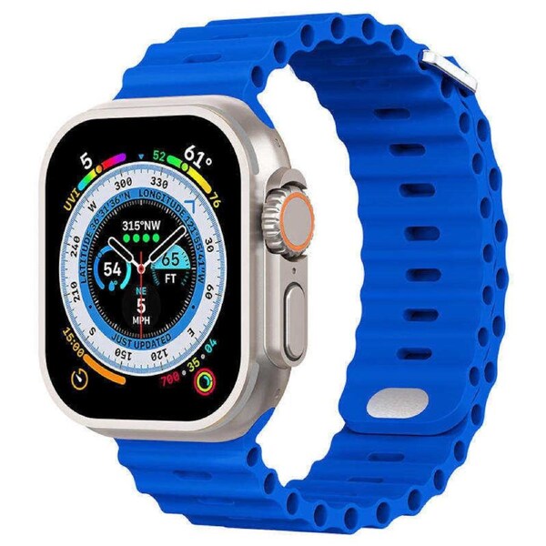 Nevenka Apple Watch Ocean Bands for iWatch Ultra Series 8 SE 7 6 5 4 3 2 1-RoyalBlue 42/44/45/49mm