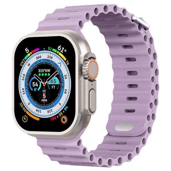 Nevenka Apple Watch Ocean Bands for iWatch Ultra Series 8 SE 7 6 5 4 3 2 1-Lavender 42/44/45/49mm