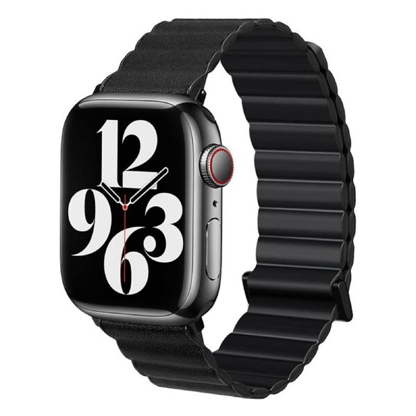 Nevenka Magnetic Apple Watch Strap TPU for iWatch Series 7 SE 6 5 4 3 2 1-Black 38/40/41mm