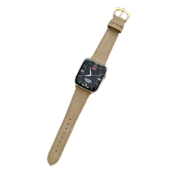 Nevenka Apple Watch Suede Leather Strap for iWatch Ultra Series 8 SE 7 6 5 4 3 2 1-Coffee 38/40/41mm