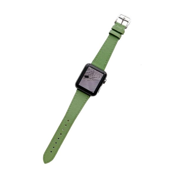 Nevenka Apple Watch Palm Print Leather Strap for iWatch Ultra Series 8 SE 7 6 5 4 3 2 1-Green 42/44/45/49mm