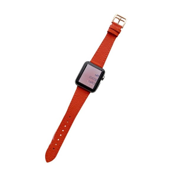 Nevenka Apple Watch Palm Print Leather Strap for iWatch Ultra Series 8 SE 7 6 5 4 3 2 1-Red 42/44/45/49mm
