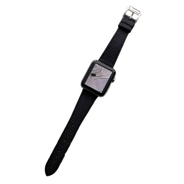 Nevenka Apple Watch Palm Print Leather Strap for iWatch Ultra Series 8 SE 7 6 5 4 3 2 1-Black 38/40/41mm