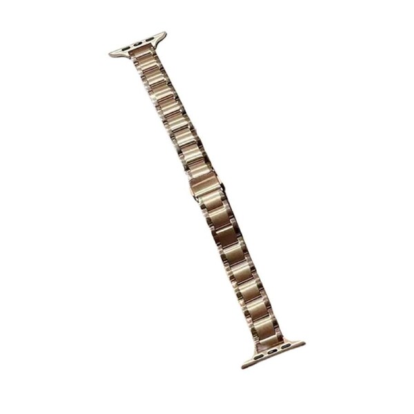 Nevenka Slim Apple Watch Strap Stainless Steel for iWatch Ultra Series 8 SE 7 6 5 4 3 2 1-RoseGold 38/40/41mm