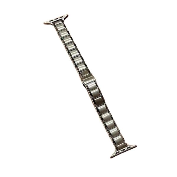 Nevenka Slim Apple Watch Strap Stainless Steel for iWatch Ultra Series 8 SE 7 6 5 4 3 2 1-Silver 42/44/45/49mm