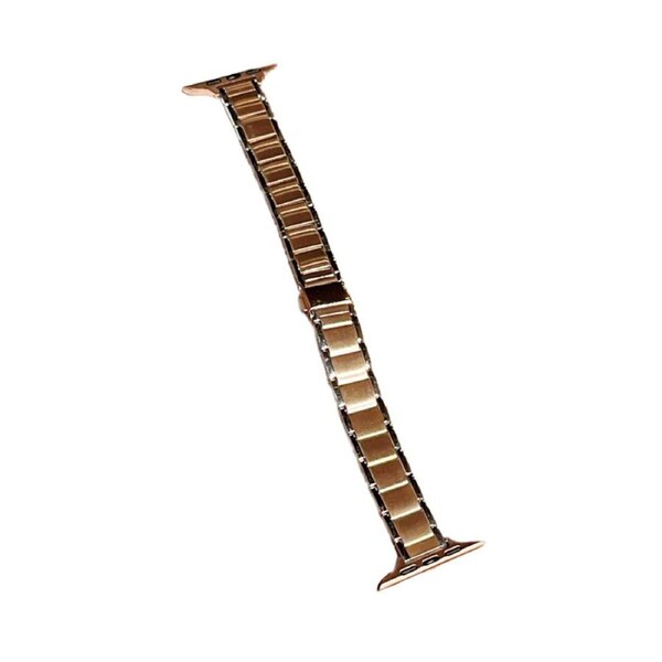 Nevenka Slim Apple Watch Strap Stainless Steel for iWatch Ultra Series 8 SE 7 6 5 4 3 2 1-SilverRoseGold 38/40/41mm