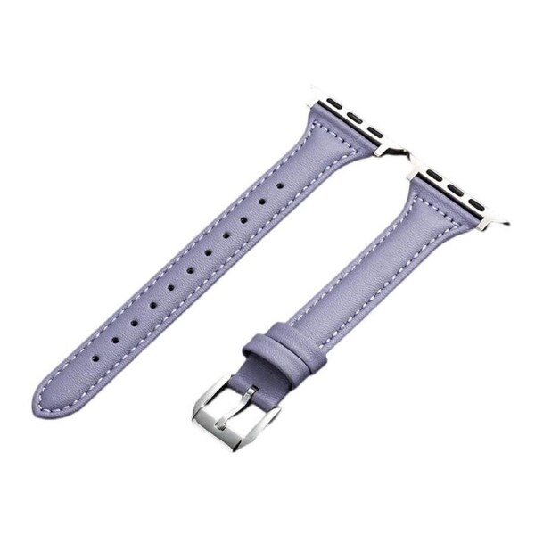 Nevenka Apple Watch Strap Microfiber Leather for iWatch Ultra Series 8 SE 7 6 5 4 3 2 1-Purple 42/44/45/49mm