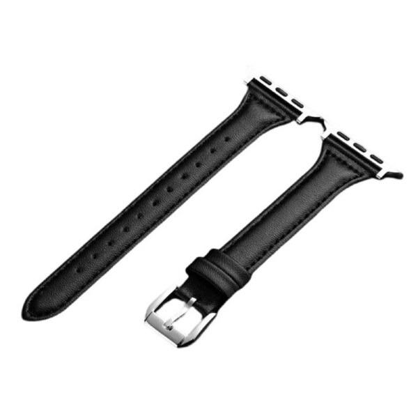 Nevenka Apple Watch Strap Microfiber Leather for iWatch Ultra Series 8 SE 7 6 5 4 3 2 1-Black 42/44/45/49mm
