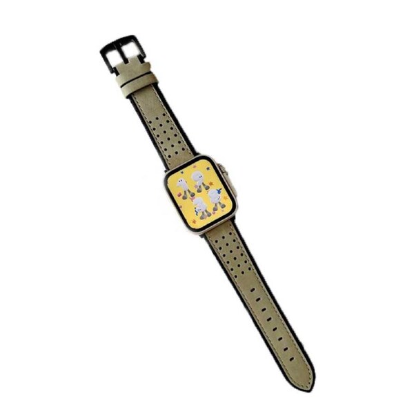 Nevenka Apple Watch Strap Oil Leather for iWatch Ultra Series 8 SE 7 6 5 4 3 2 1-Green 38/40/41mm