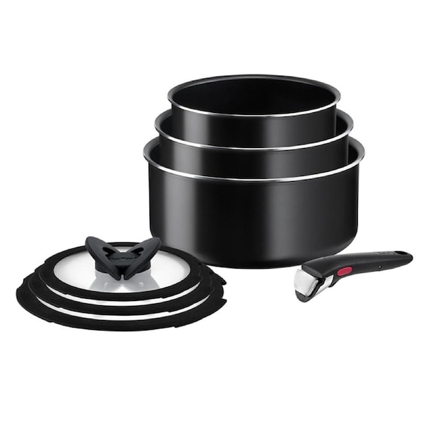 Tefal Ingenio Easy On Non-Stick 7 Piece Saucepan Set L1599602
