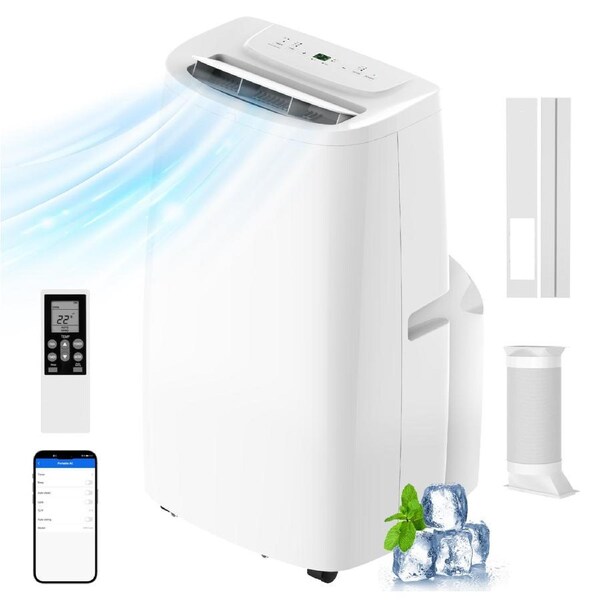 YOPOWER 16000BTU Portable Air Conditioner, 3-in-1 Air Cooler w/Fan & Dehumidifier Mode, 24H Timer APP Control & Window Mount Kit