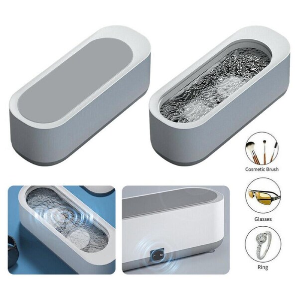 Ultrasonic Cleaner Sonic Wave Stainless Steel Tank Jewelry Watch Clean Universal