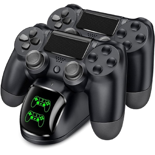 PS4 Controller Charger Dual Shock Station Playstation LED Charging Dock Stand