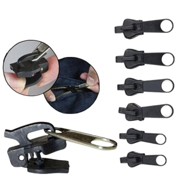 Zipper Repair Replacement Zip 6PCS Universal Instant Fix A Sewing Kit DIY