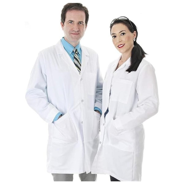 Doctors Laboratory Medical White Lab Coats Men Women Hygiene Food Industry