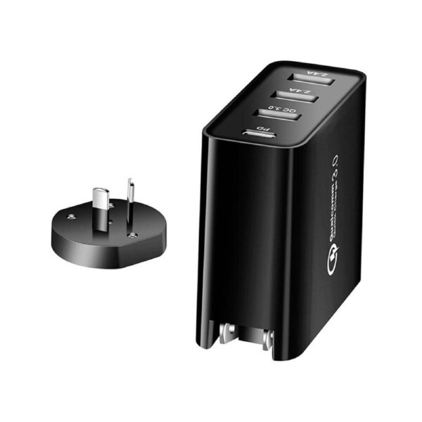 4 Port Fast Charging Charger Multi USB QC3.0 48W PD Type C Wall Adapter