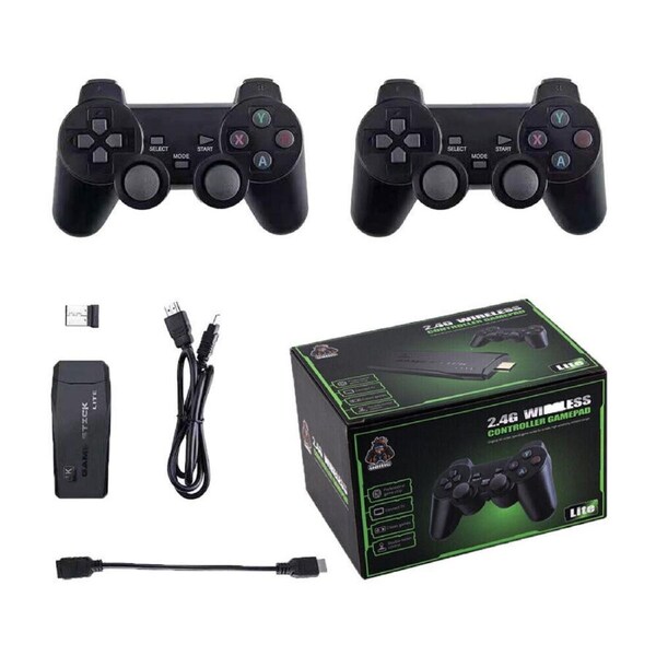 Retro Gaming With 2 Wireless Controller 3800+4K HDMI TV Video Game