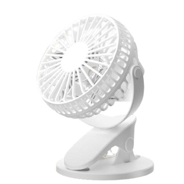 Rechargeable Clip On Desk Portable 360o Mini Fan Travel USB Pram Car Cooling Fan