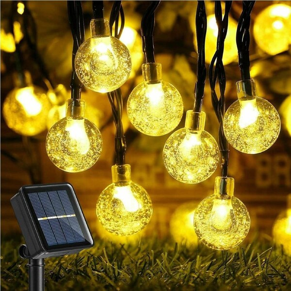 Fairy Outdoor Festoon Party 200LED Solar Globe String Lights Garden Decor