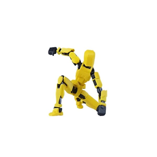 3D Action Figure Set Doll Action Gift Yellow Black