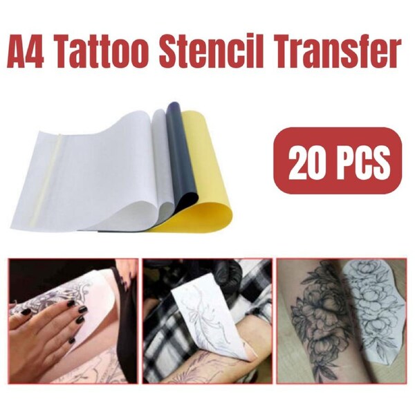 20X Tattoo Stencil Transfer Paper Spirit Thermal Carbon Copier Tracing Supplies