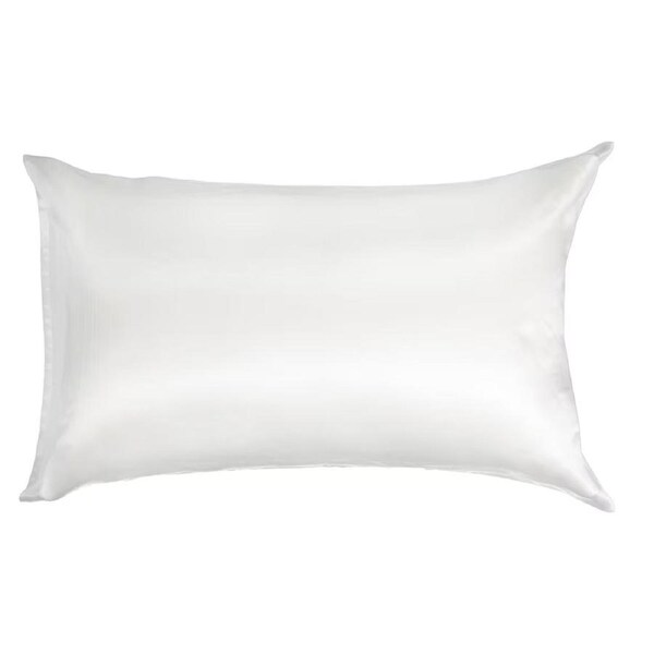 Silk Pillowcase Standard Size Pillow Case in White