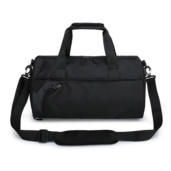 Gym Duffel Bags 30L Canvas Travel Bag Waterproof Fitness Shoes Compartment, 4 Colours Grey