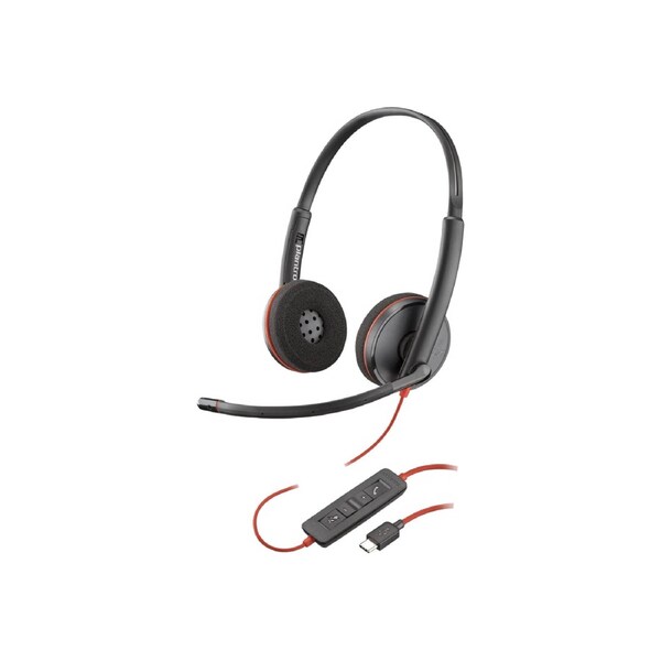 Poly Blackwire C3220 Stereo Uc - Corded Headset with Carrycase