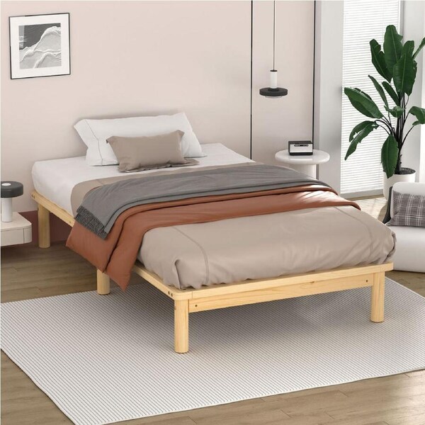 ALFORDSON Bed Frame Wooden Timber Mattress Base Platform Oak - Single Size
