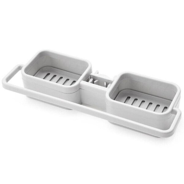 Kitchen Faucet Holder Soap Sponges Caddy Organizer Storage Rack Sink Basket