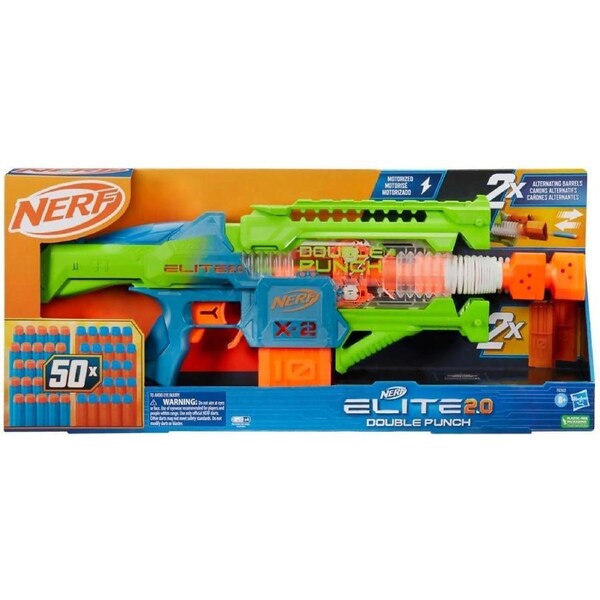 Nerf - Elite 2.0 Double Punch Dart Blaster - Hasbro