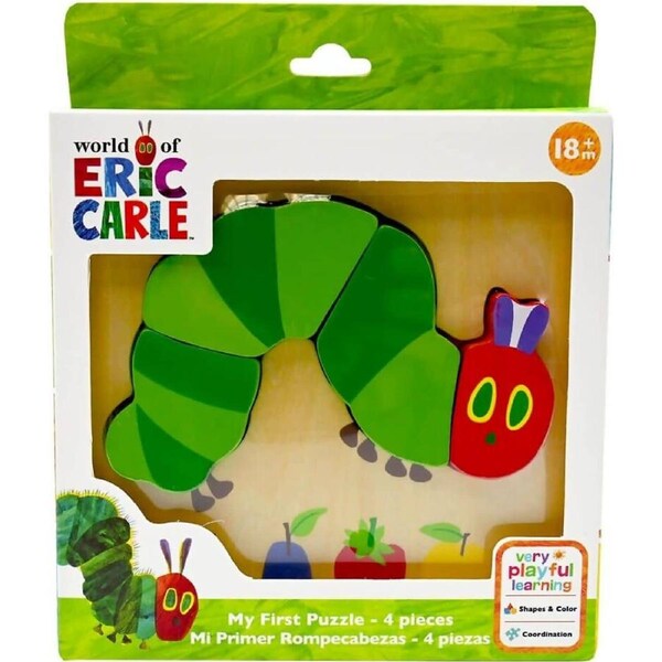 The World Of Eric Carle - The Very Hungry Caterpillar My First Puzzle 4 Pieces - Jasnor