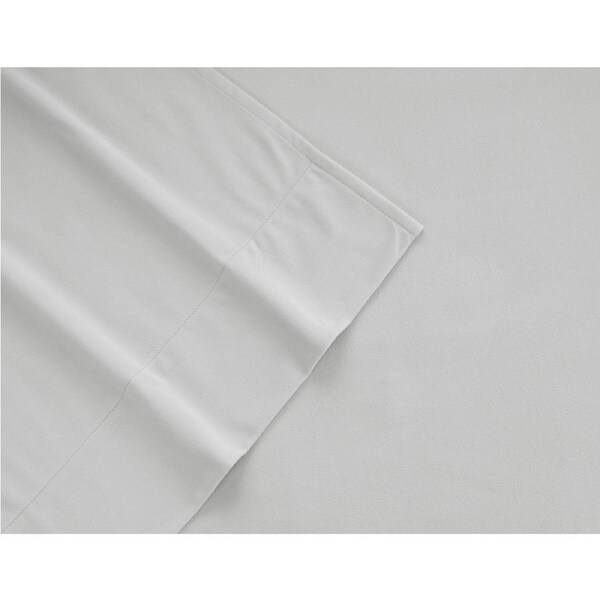 Ardor Boudior Bed Micro Flannel Pillowcase Sheet Bedding Set Light Grey King