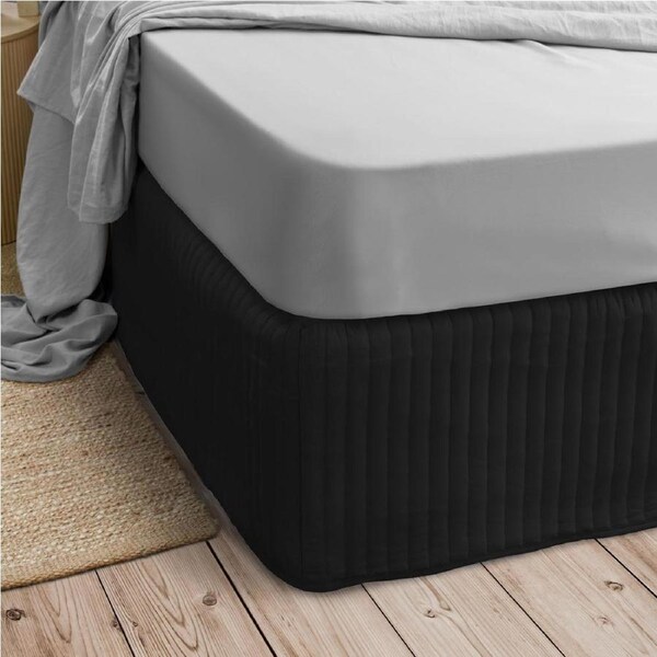 Ardor Boudoir Quilted Valance - Black - Double