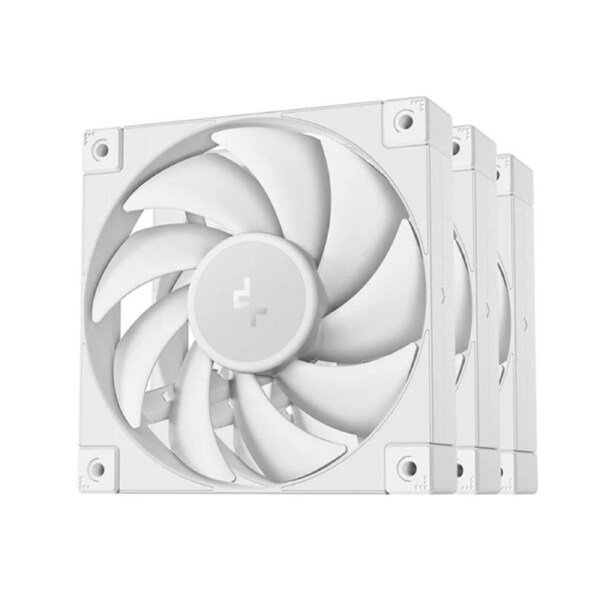 DeepCool FD12(3IN1) WH 120mm Case Fans, 4-pin PWM, 400~2050 RPM, Hydro Bearing