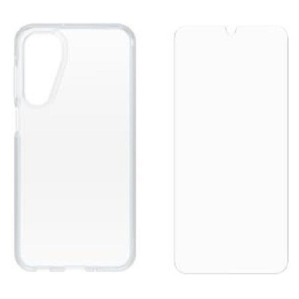 OtterBox React Case with Otter Glass Samsung Galaxy A16 5G (6.7') - Clear (78-81479),DROP+ Military Standard Case,Wireless Charging, 7 Years Warranty