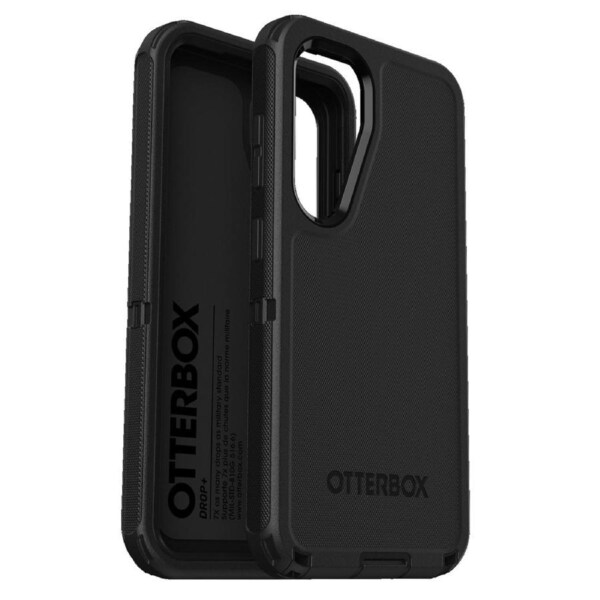 OtterBox Defender Samsung Galaxy S25 5G (6.2') Case Black - (77-97334), DROP+ 7X Military Standard, Wireless Charging Compatible, 7 Years Warranty