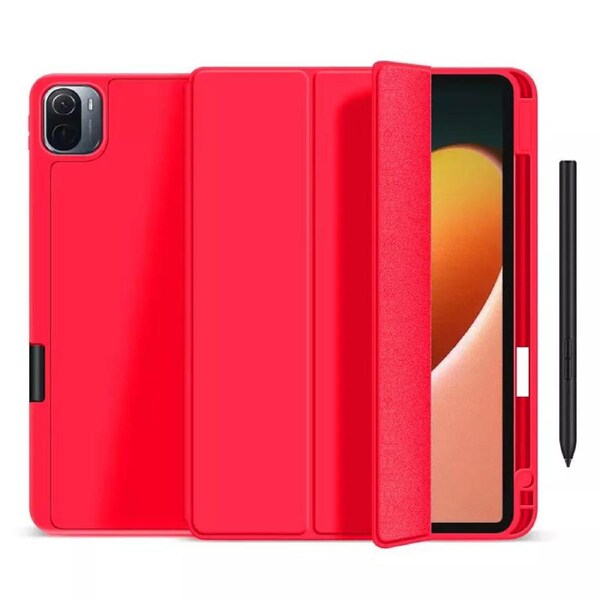Shockproof Smart Cover TPU Case For iPad Air 1st Gen 9.7" Pen Slot - Red