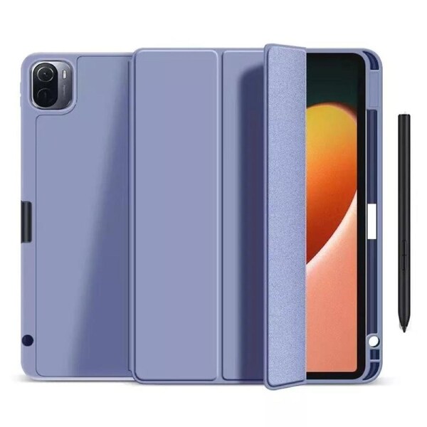 Shockproof Smart Cover TPU Case For iPad 7th Gen 10.2" Pen Slot - Lavender Grey