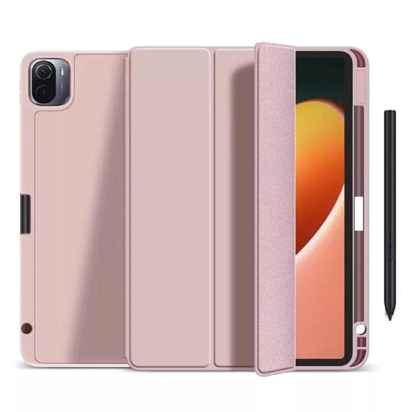 Shockproof Smart Cover TPU Case For iPad Mini 4th Gen 7.9" Pen Slot - Peach Pink