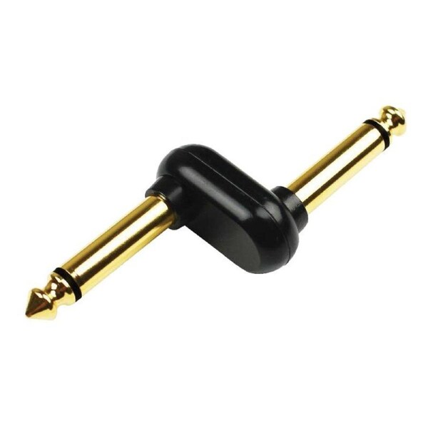 Kirlin K2631BGZ Z Style Pedal Adapter 1/4" Mono M, Gold Plated, Pack of 2
