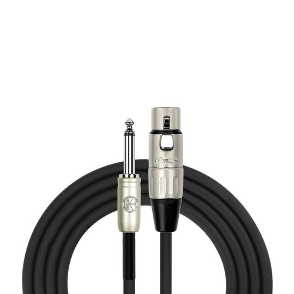 Kirlin KMP482PR Fem XLR to 1/4" Jack Microphone Cable 6Ft
