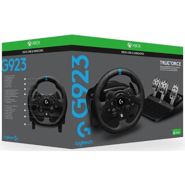 Logitech G923 Racing Wheel and Pedals for Xbox One & PC