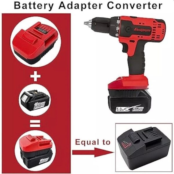 Snap-on Battery Adapter to Makita 18V Battery