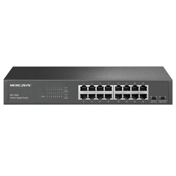 Mercusys MS116GS 16-Port Gigabit Desktop/Rackmount Switch