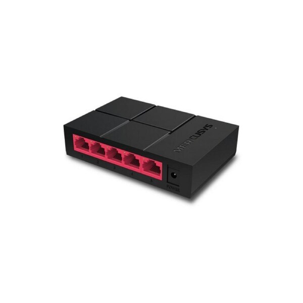 Mercusys MS105G 5-Port Gigabit Desktop Switch, 5x Gigabit Ports, Compact Design