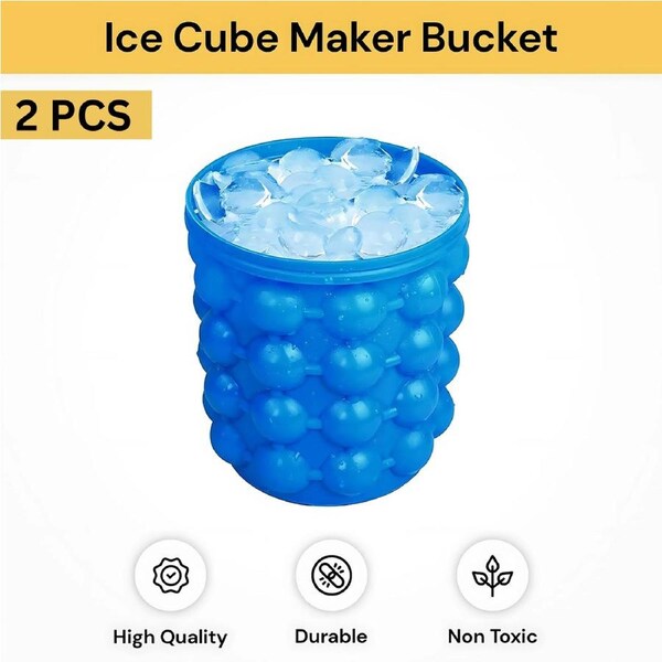 2PCS Ice Cube Maker Bucket